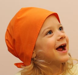 Oranžový šátek KRUHY - IMG_3323.JPG