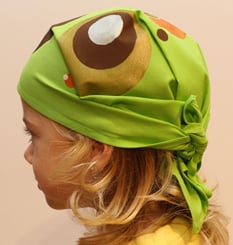 Zelený šátek KRUHY - IMG_3265.JPG