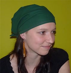 Tmavě zelený šátek  S021 ČÁRKY - P1090837.JPG