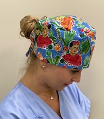 Operační čepice C236 FRIDA KAHLO - IMG_3833