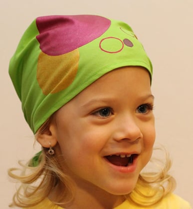 Zelený šátek FIALOVÁ KOLA Zelený šátek FIALOVÁ KOLA