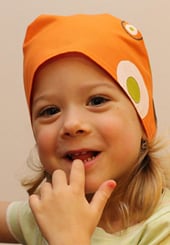 Oranžový šátek KRUHY - IMG_3318.JPG