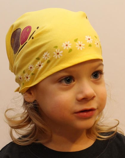 Žlutý šátek BUTTERFLY